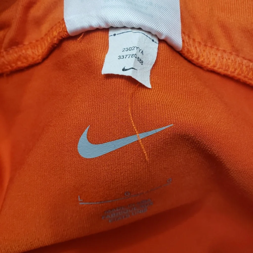 Nike Compression Shorts Mens Large Orange NCAA Team Athletic
